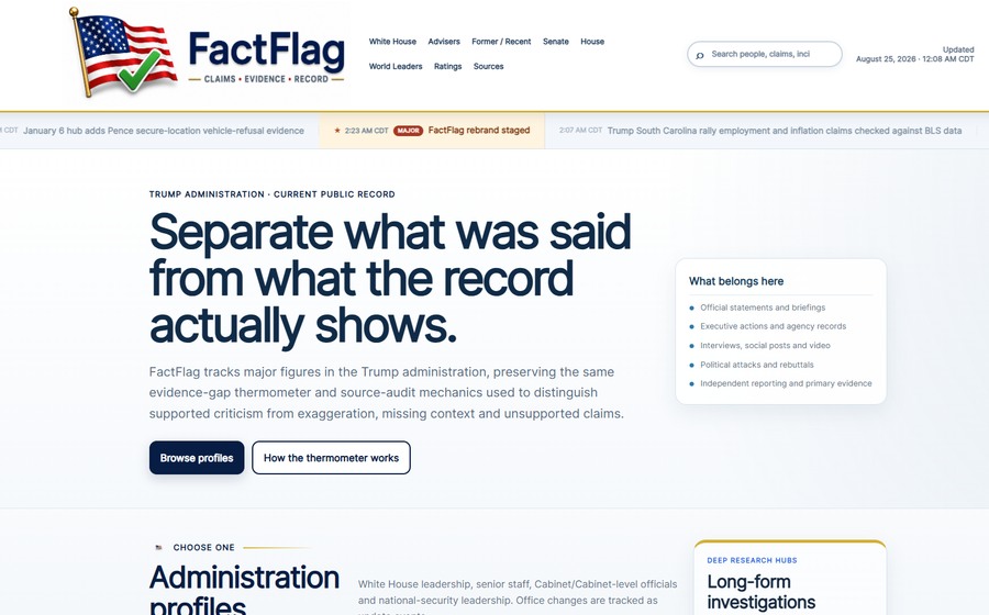 FactFlag website
