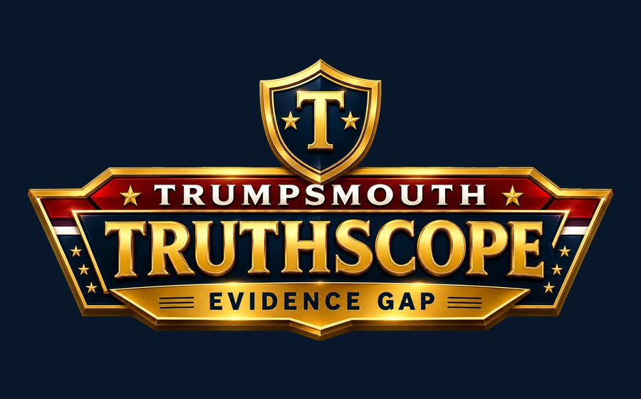 TrumpsMouth Truthscope Evidence Gap project graphic