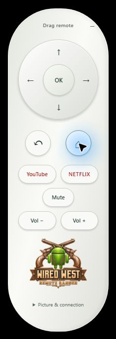 Remote Ranger Google TV remote with app and sound controls