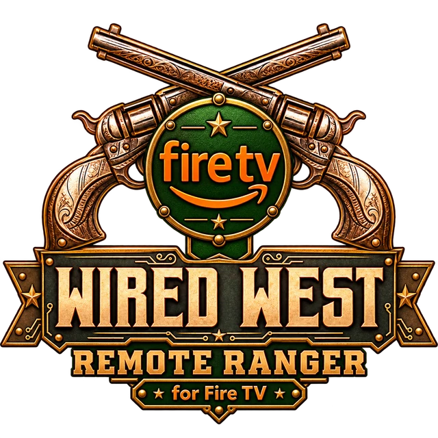 Wired West Remote Ranger badge with the orange Fire TV logo and smile