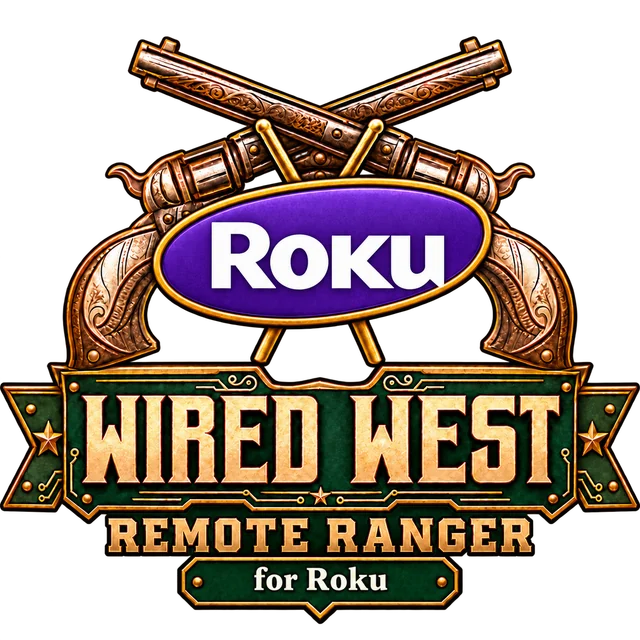 Wired West Remote Ranger badge with the purple Roku logo
